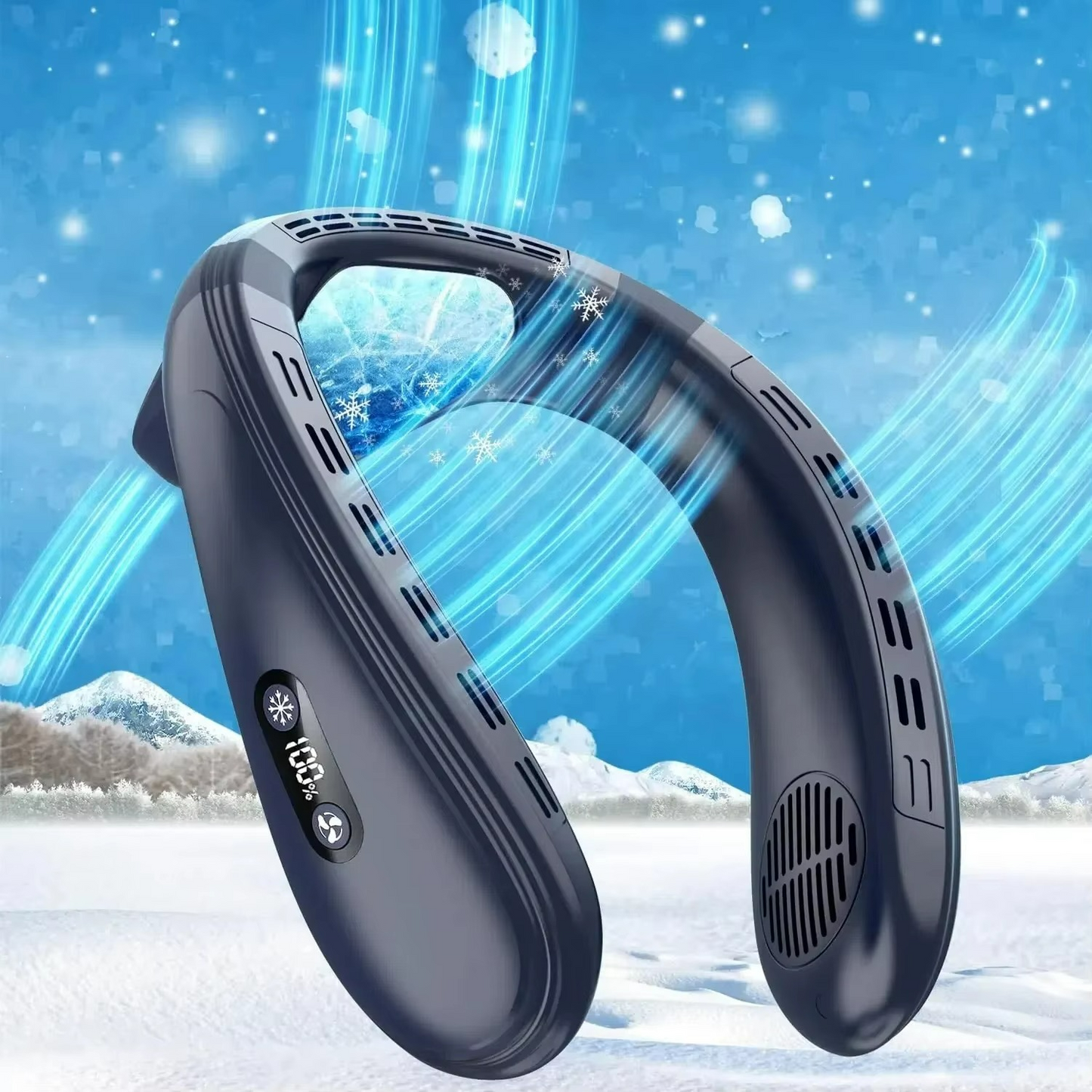 Wireless Neck Fan with Efficient Semiconductor Cooling