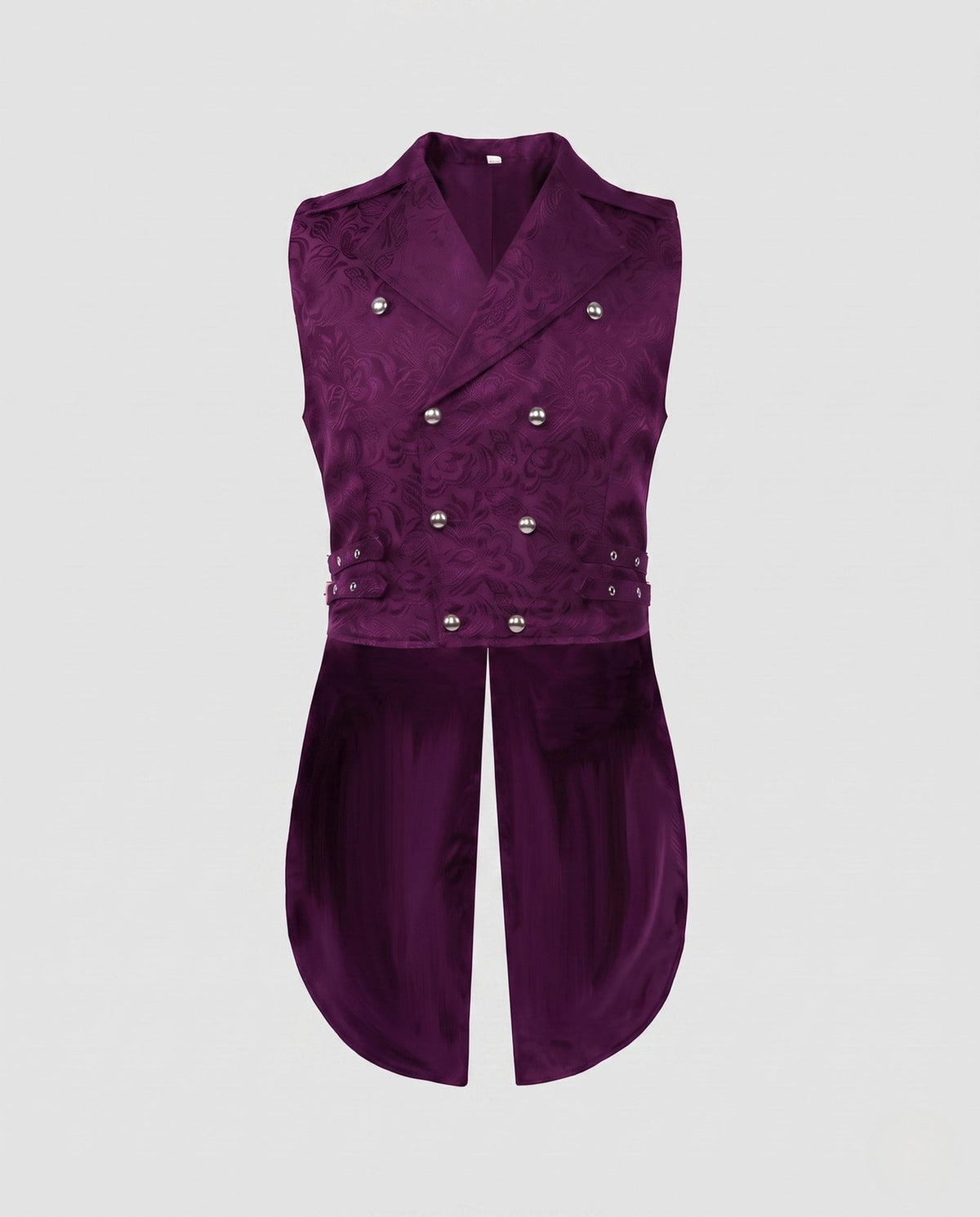 Women's Asymmetrical Waistcoat with Embellishments