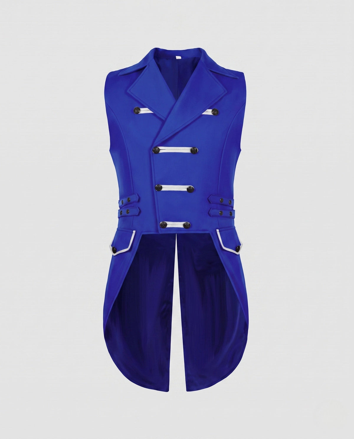 Women's Asymmetrical Waistcoat with Embellishments