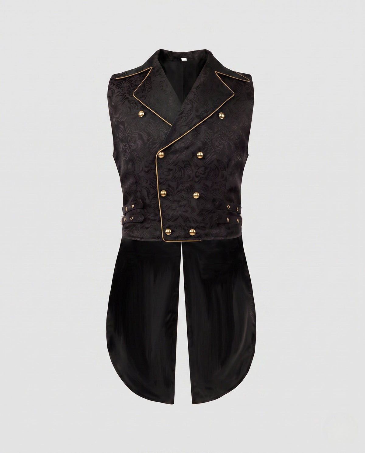 Women's Asymmetrical Waistcoat with Embellishments