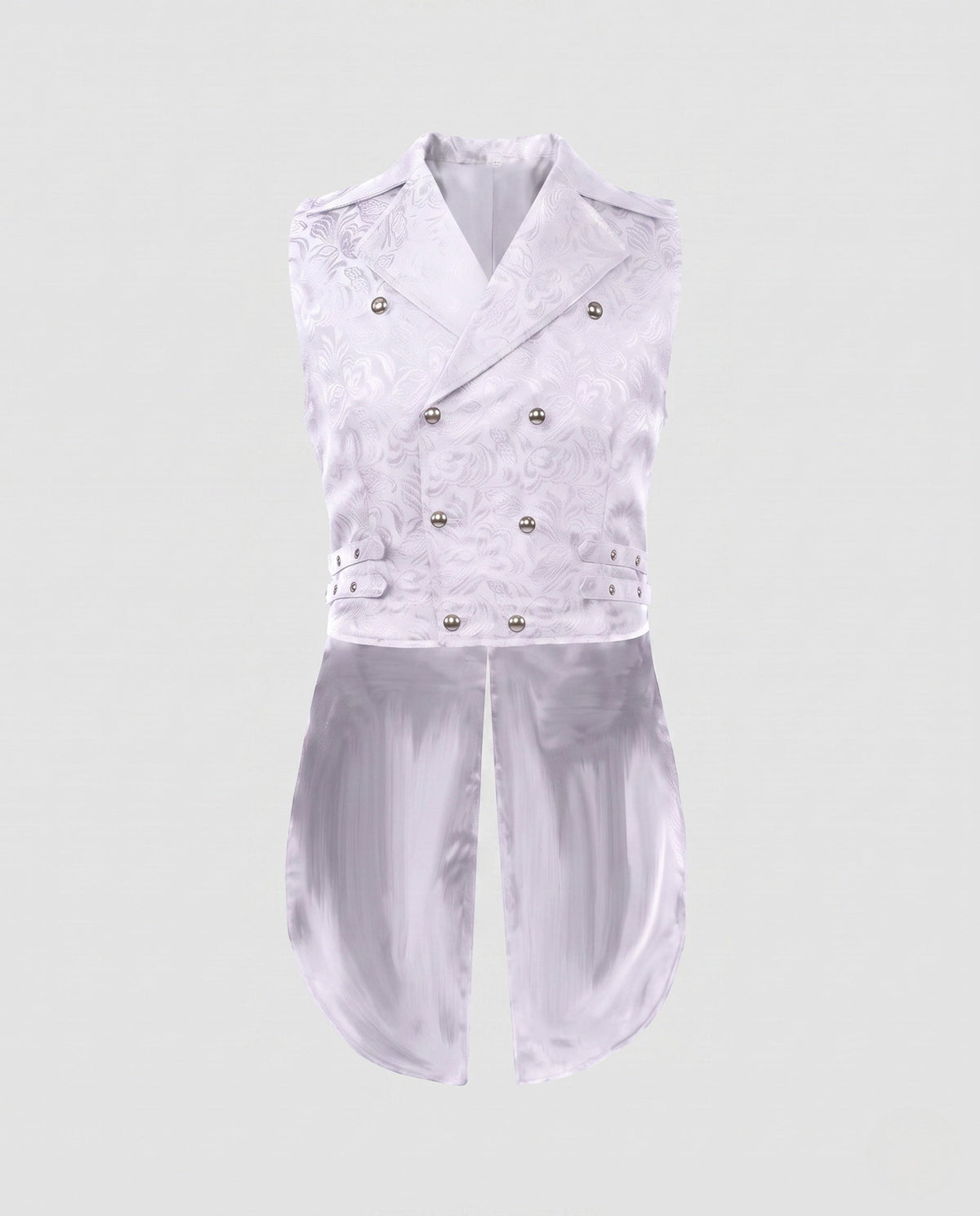 Women's Asymmetrical Waistcoat with Embellishments
