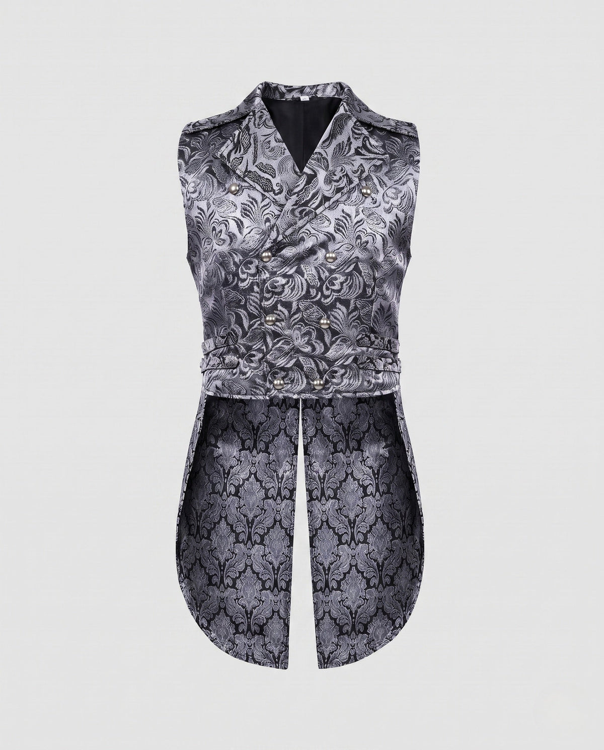 Women's Asymmetrical Waistcoat with Embellishments