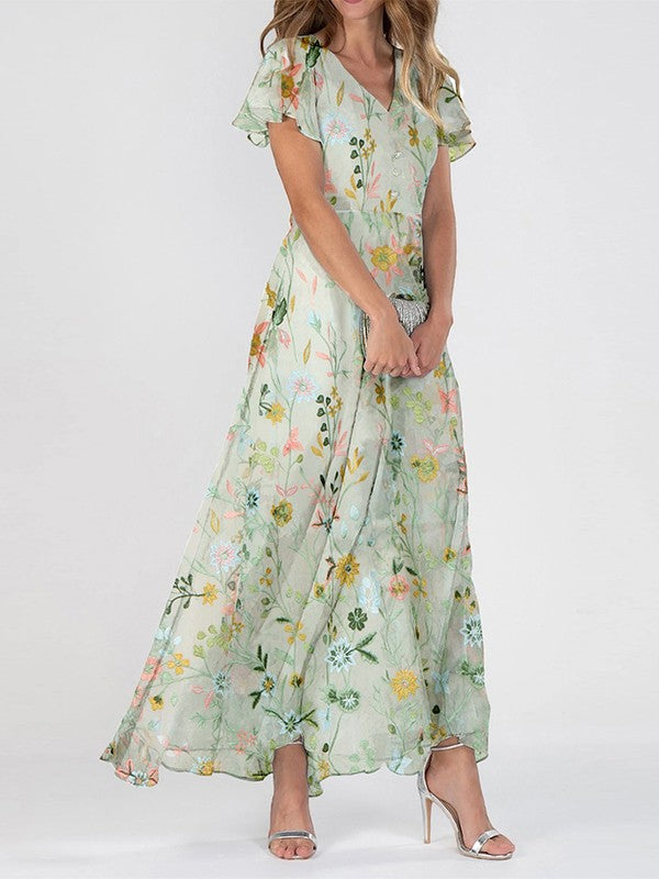 Women's Button-Down Maxi Dress