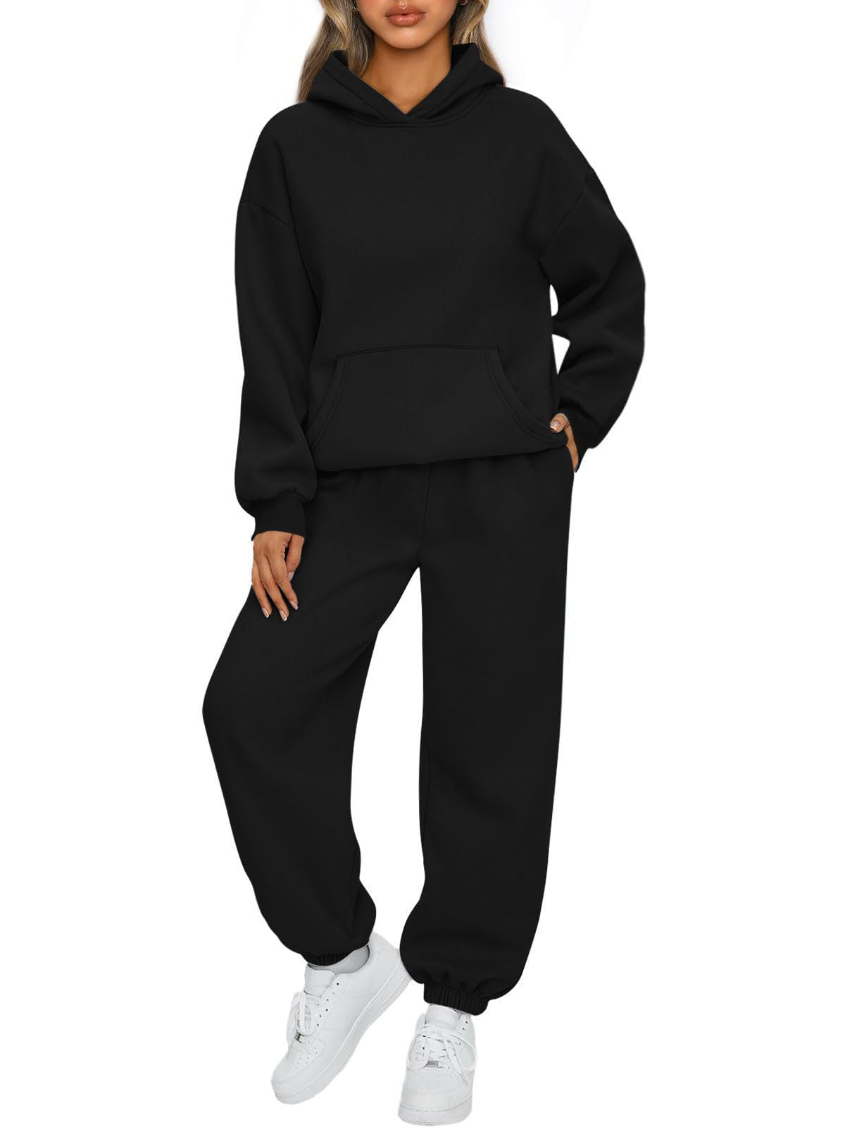 Women's Cozy Hooded Sweatshirt Set