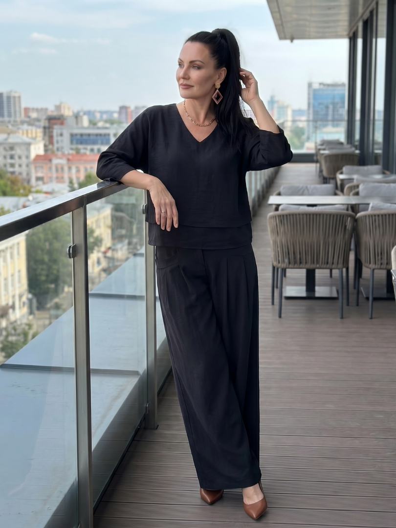Women's Cropped Layered Set