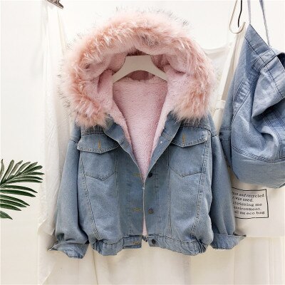 Women's Denim Winter Coat