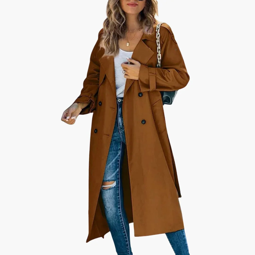 Women's Double-Breasted Trench Coat