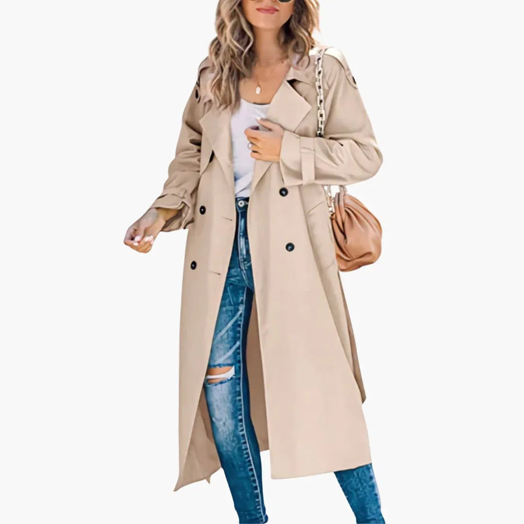 Women's Double-Breasted Trench Coat