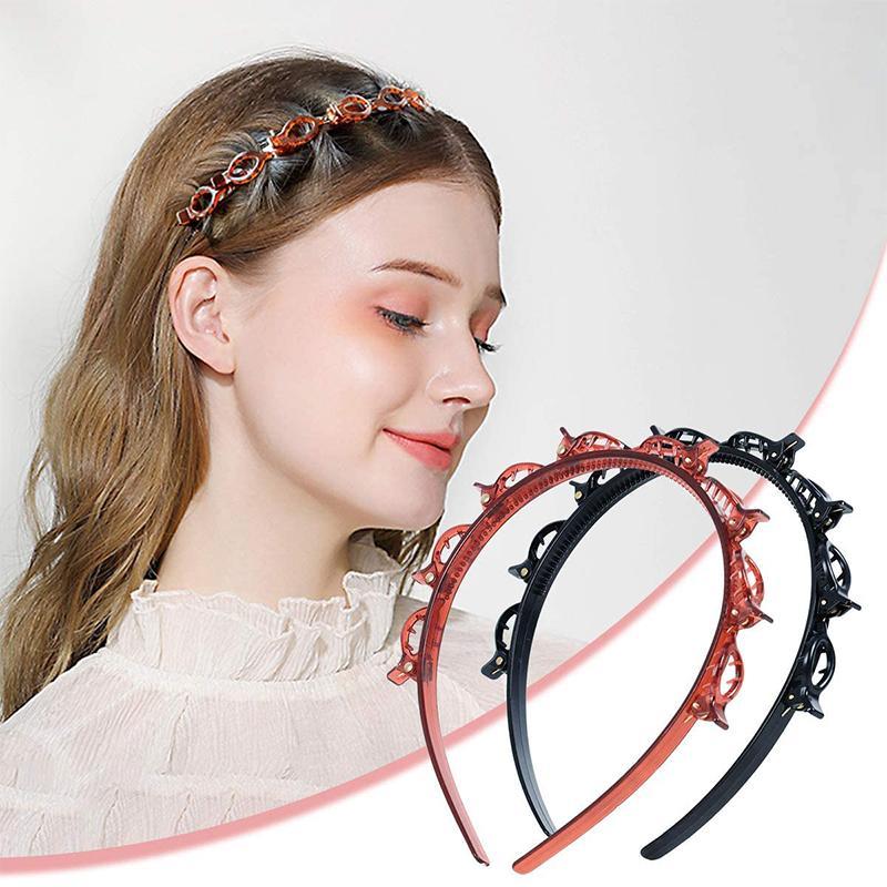 Women's Double Layer Hair Styling Headband Clips
