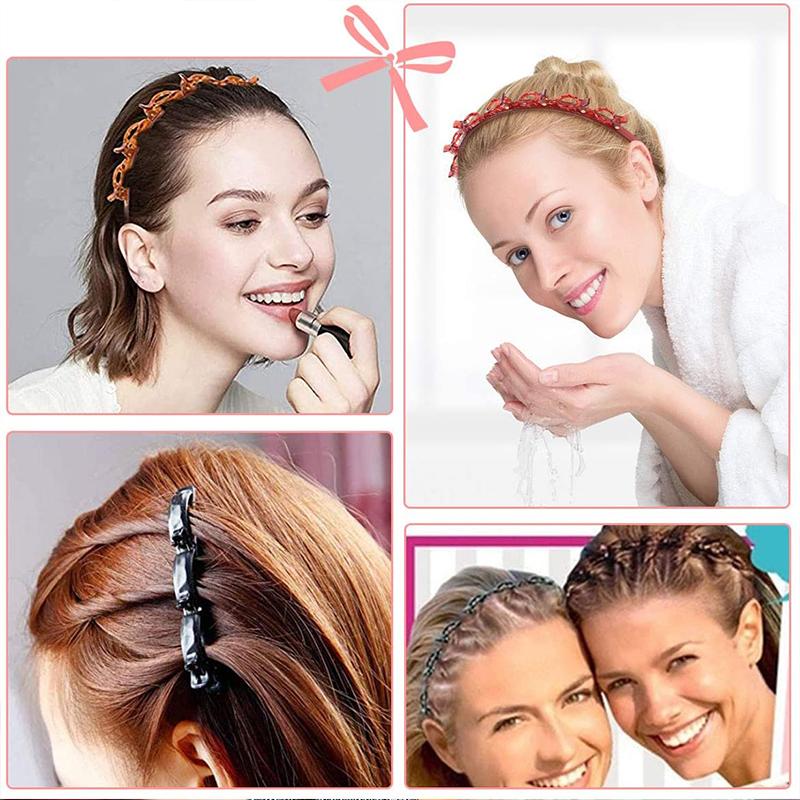 Women's Double Layer Hair Styling Headband Clips