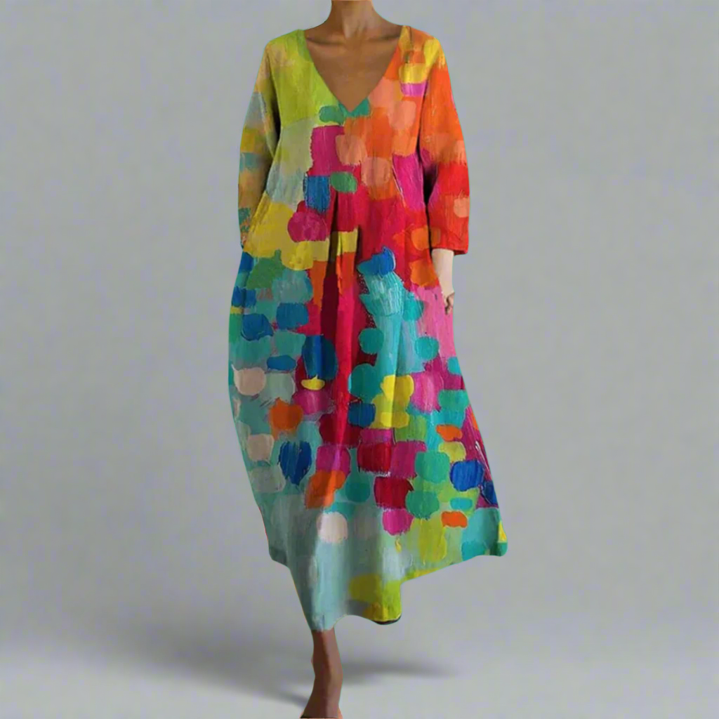 Women's Dress | Abstract Printed Maxi