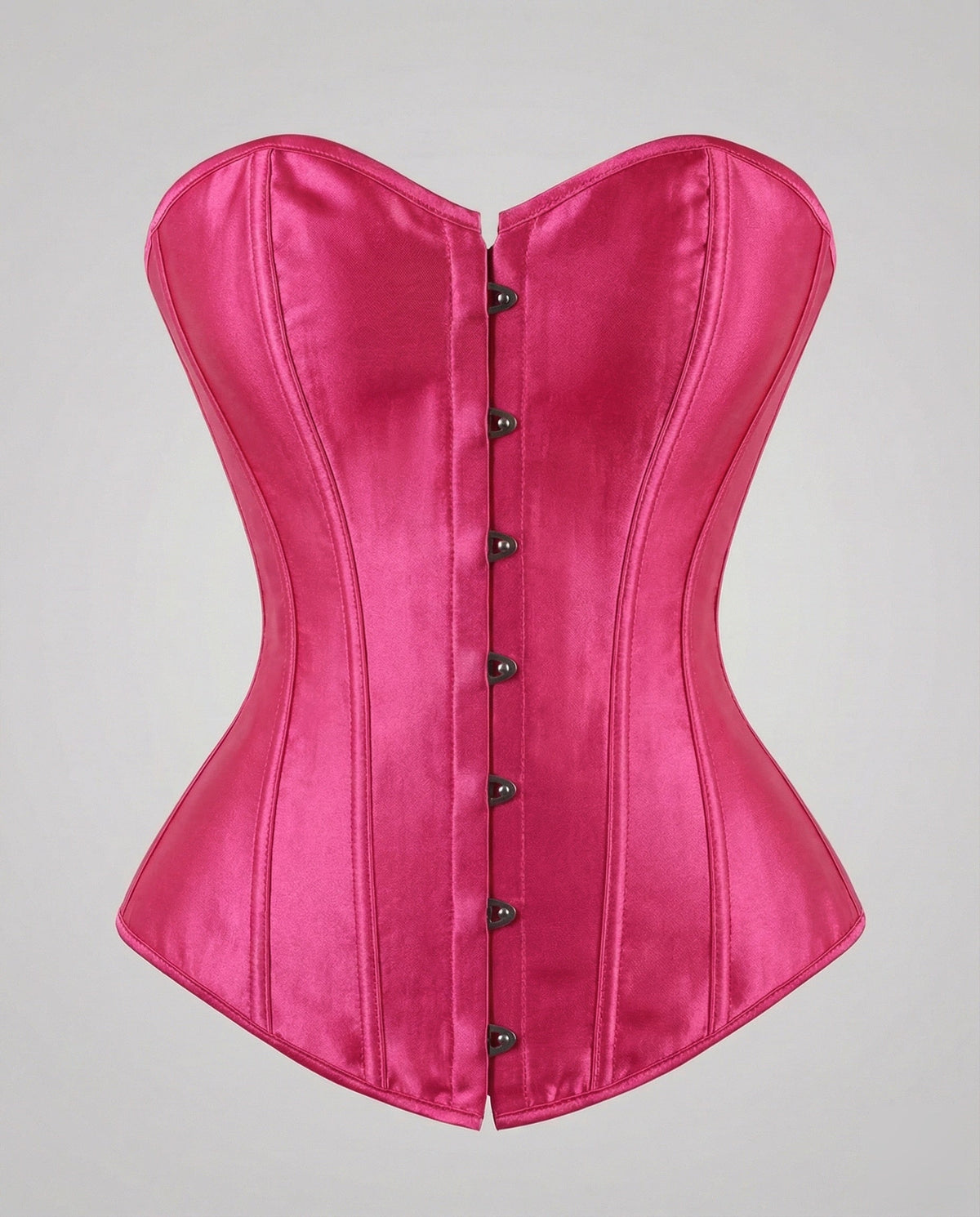 Women's Elegant Satin Corset with Reinforced Boning