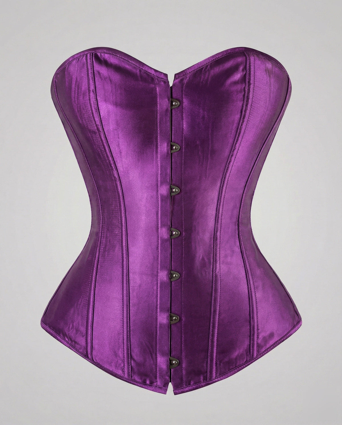 Women's Elegant Satin Corset with Reinforced Boning