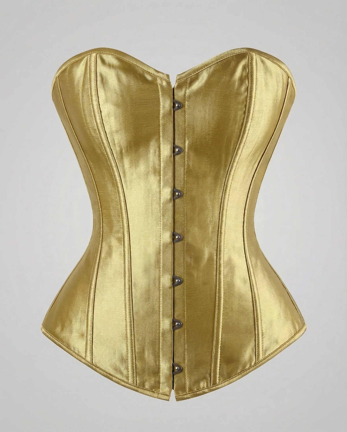Women's Elegant Satin Corset with Reinforced Boning