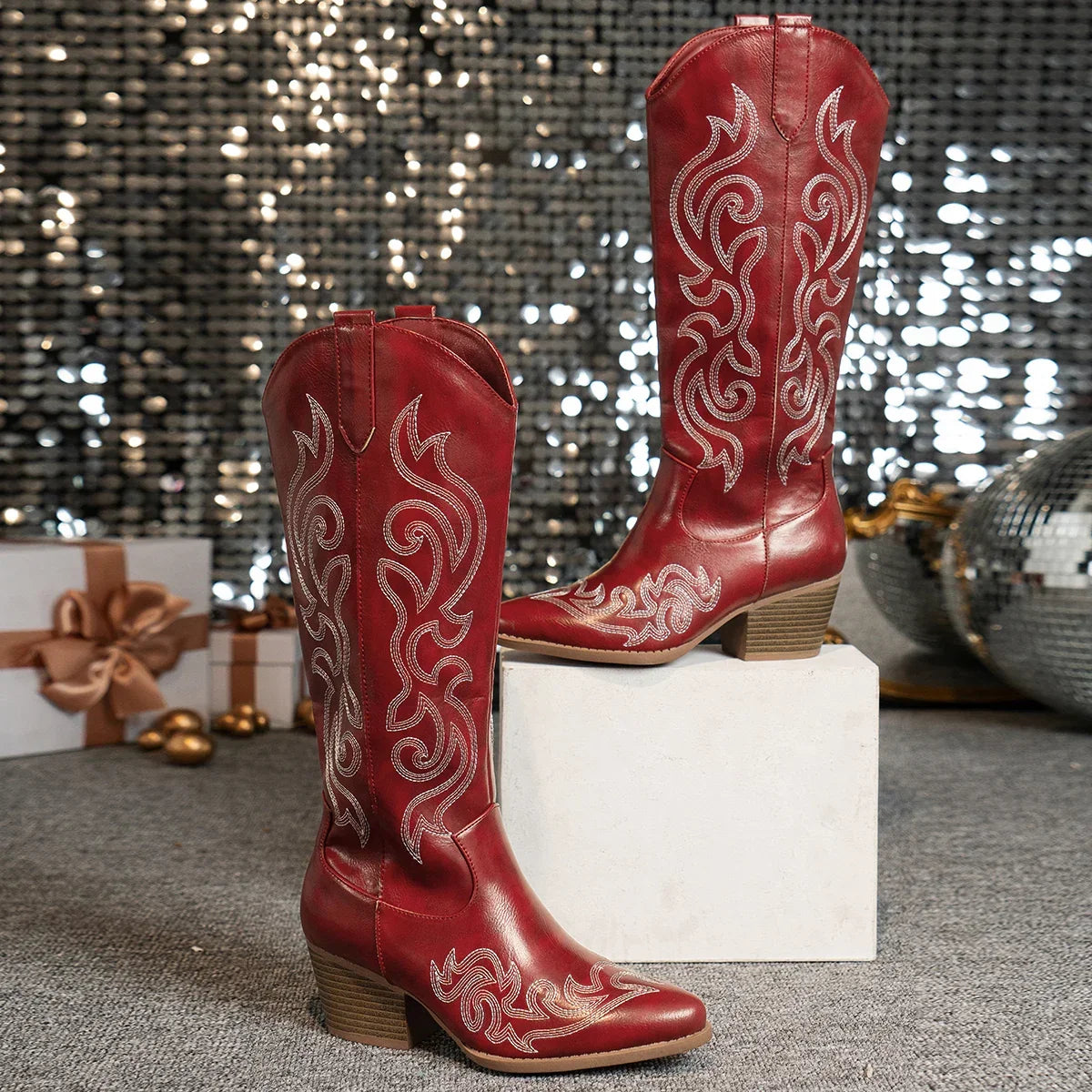 Women's Embroidered Western Boots