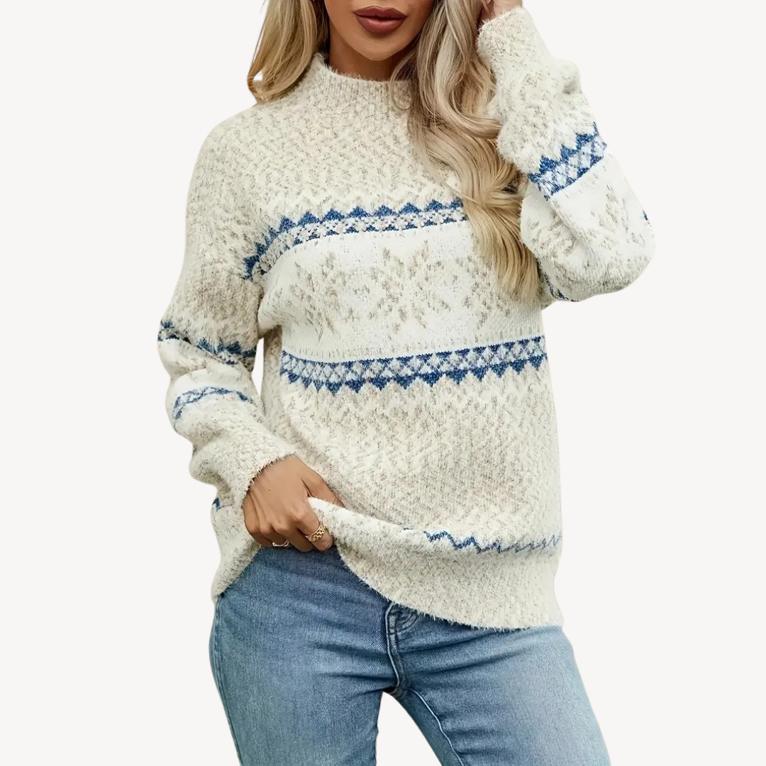 Women's Fair Isle Knitted Winter Sweater