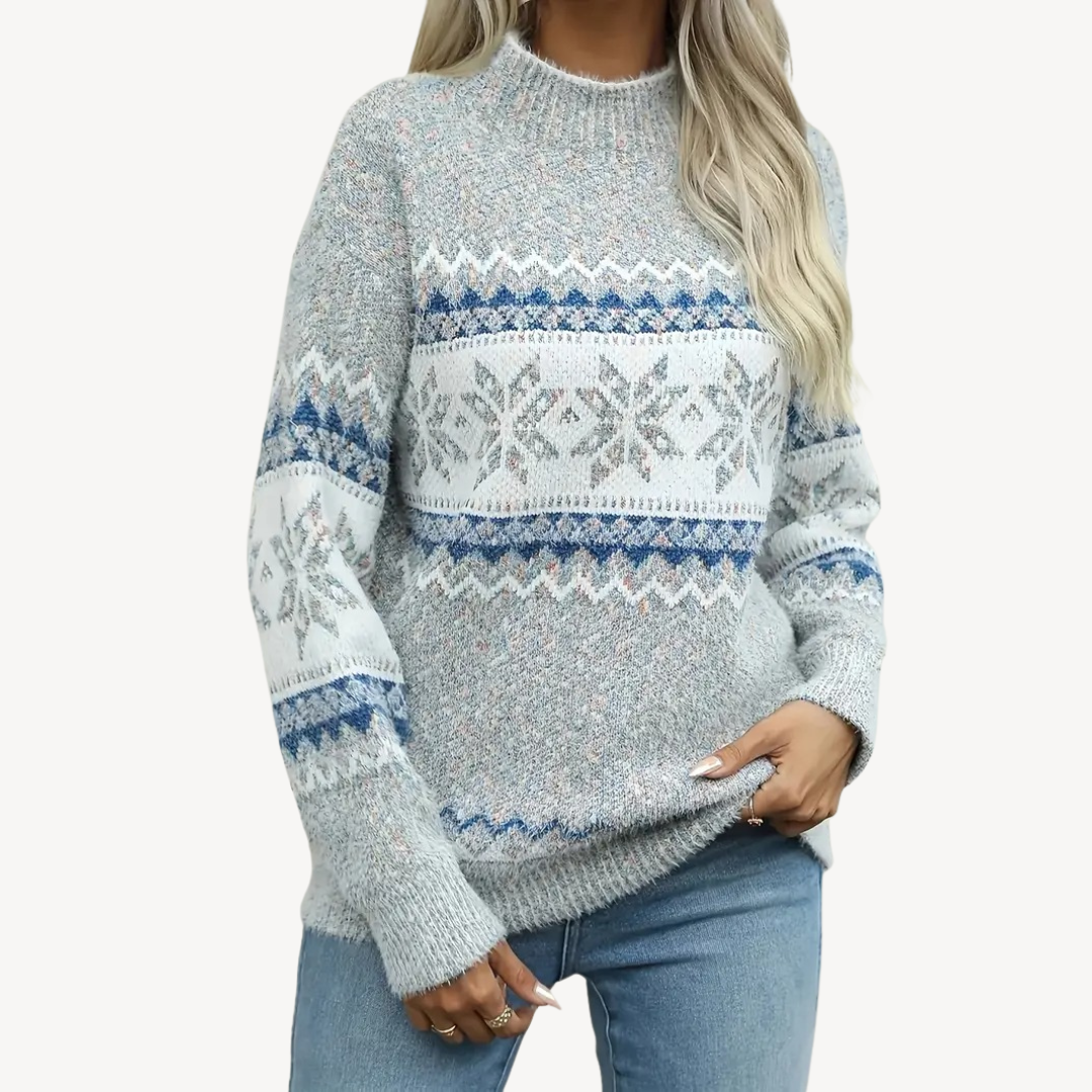 Women's Fair Isle Knitted Winter Sweater