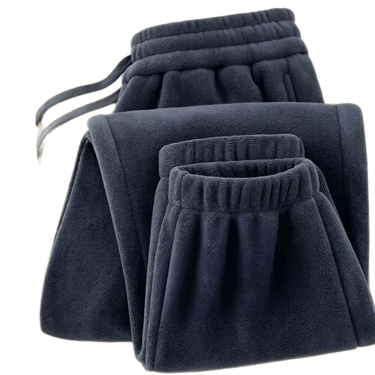 Women's Fleece Jogger Sweatpants with Drawstring Waist and Cuffed Ankles