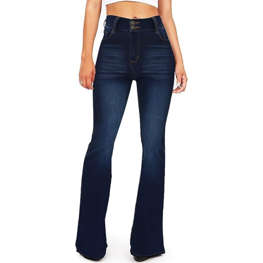 Women's High-Waisted Flared Jeans