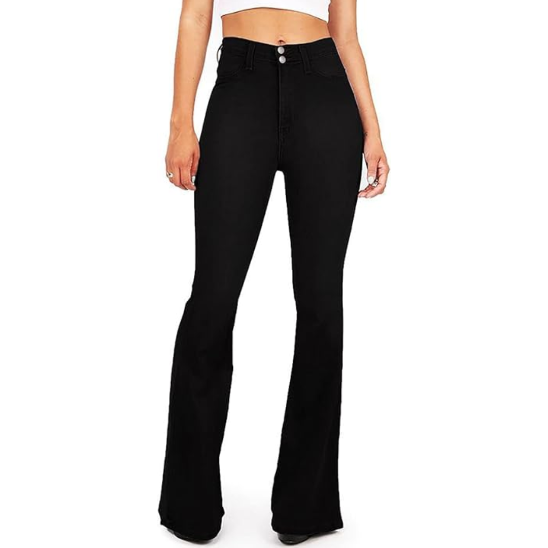 Women's High-Waisted Flared Jeans