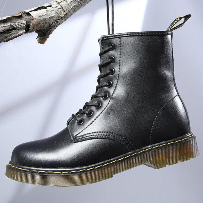 Women's Lace-Up Ankle Boots with Non-Slip Sole