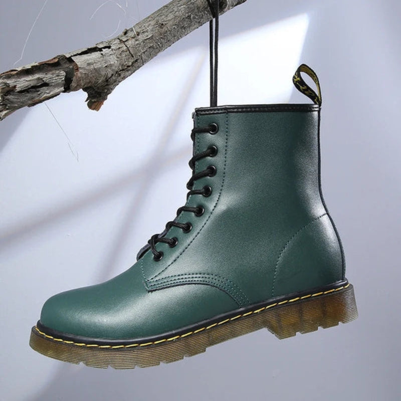 Women's Lace-Up Ankle Boots with Non-Slip Sole
