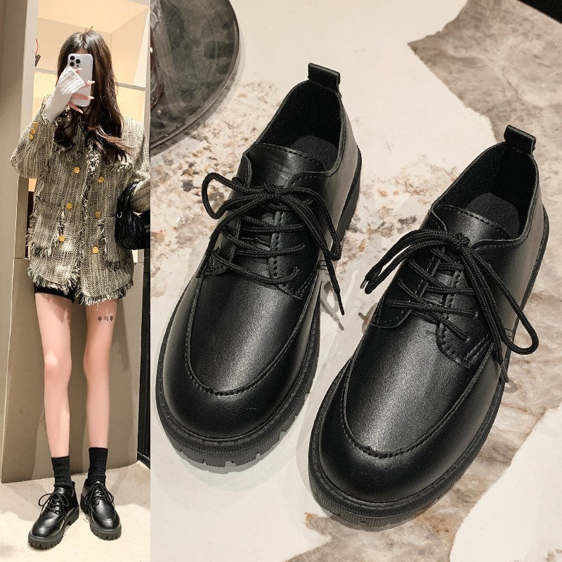 Women's Lace-Up Derby Shoes with Lug Sole, Padded Comfort Footbed and Subtle Platform