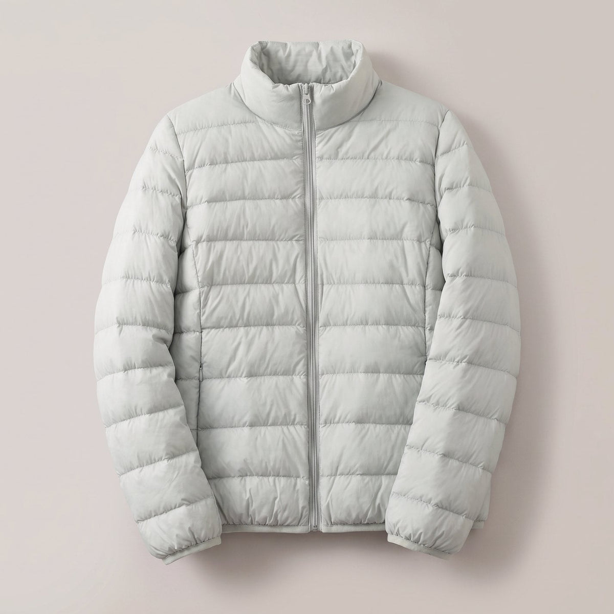Women's Lightweight Down-Fill Stand-Collar Quilted Jacket