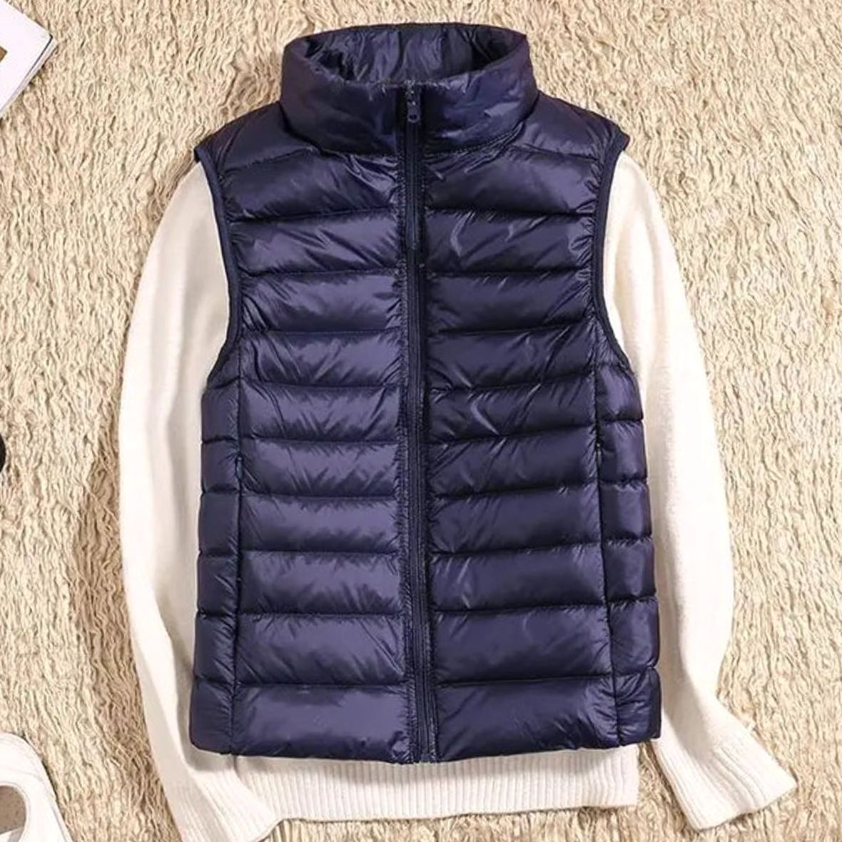 Women's Lightweight Quilted Zip-Front Puffer Vest