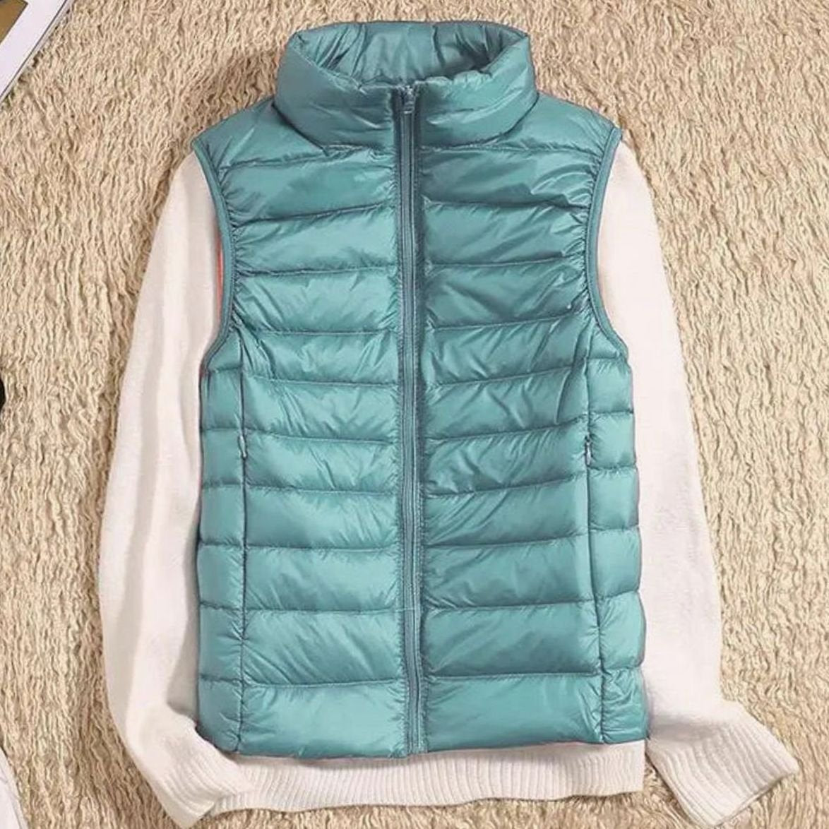 Women's Lightweight Quilted Zip-Front Puffer Vest