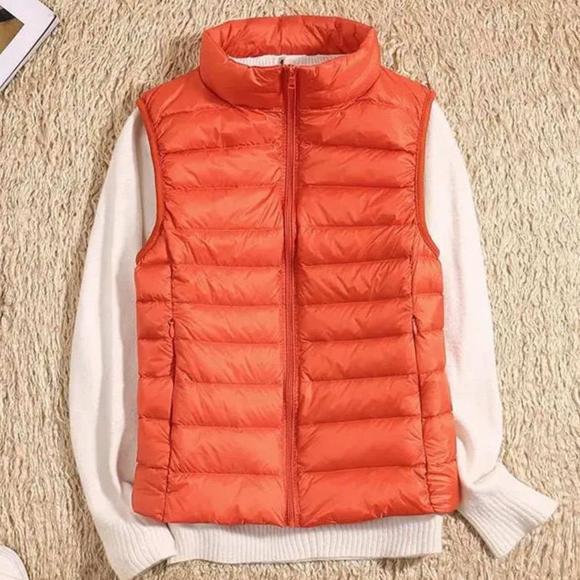 Women's Lightweight Quilted Zip-Front Puffer Vest