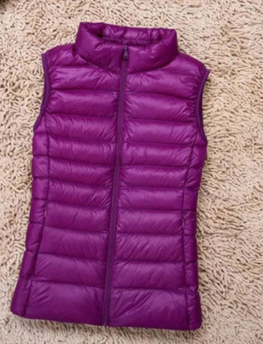 Women's Lightweight Quilted Zip-Front Puffer Vest