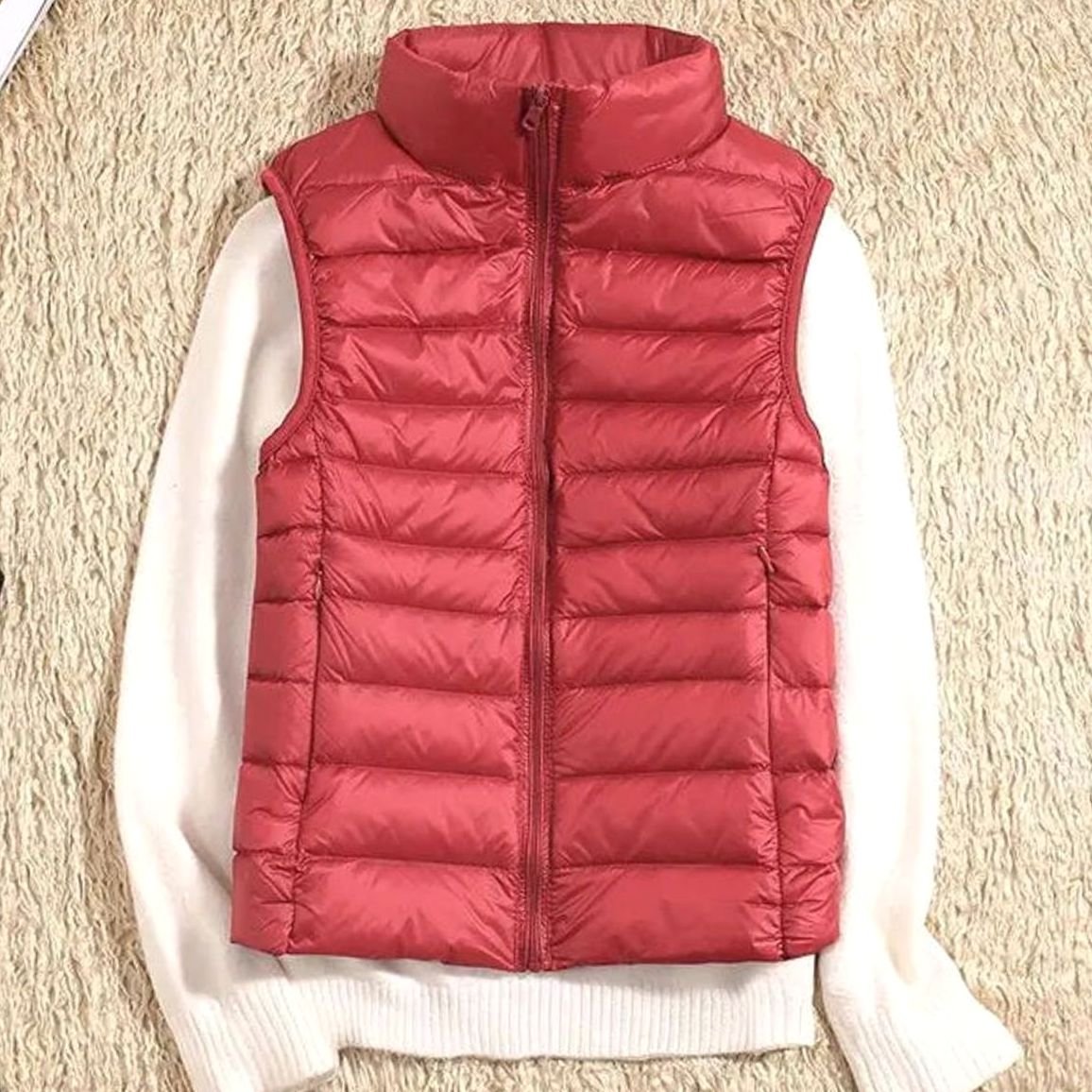 Women's Lightweight Quilted Zip-Front Puffer Vest