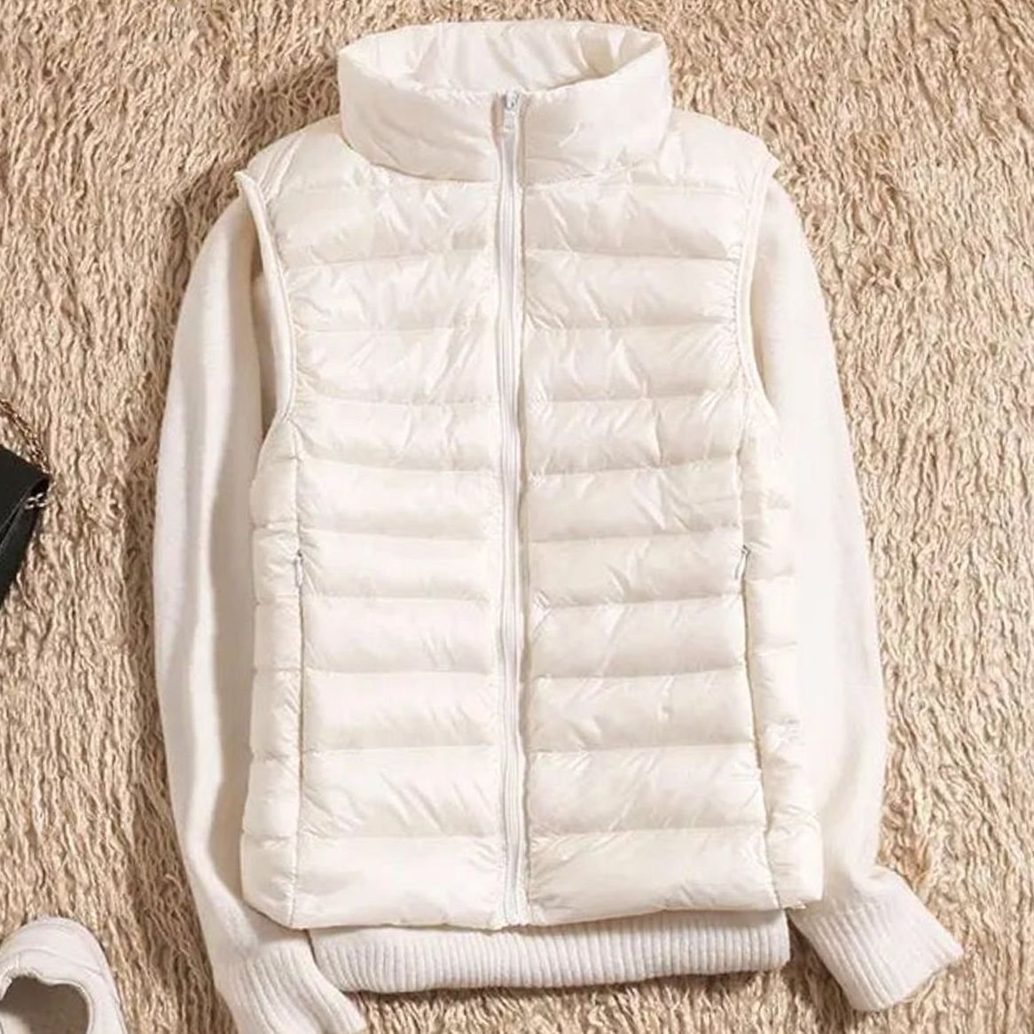 Women's Lightweight Quilted Zip-Front Puffer Vest