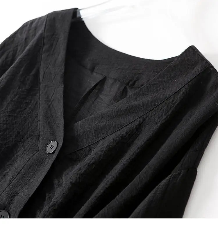 Women's Linen Cropped Blouse