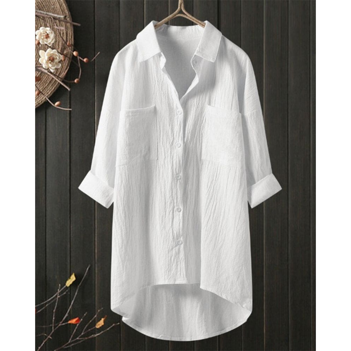 Women's Long-Sleeve Blouse with Airy Cut