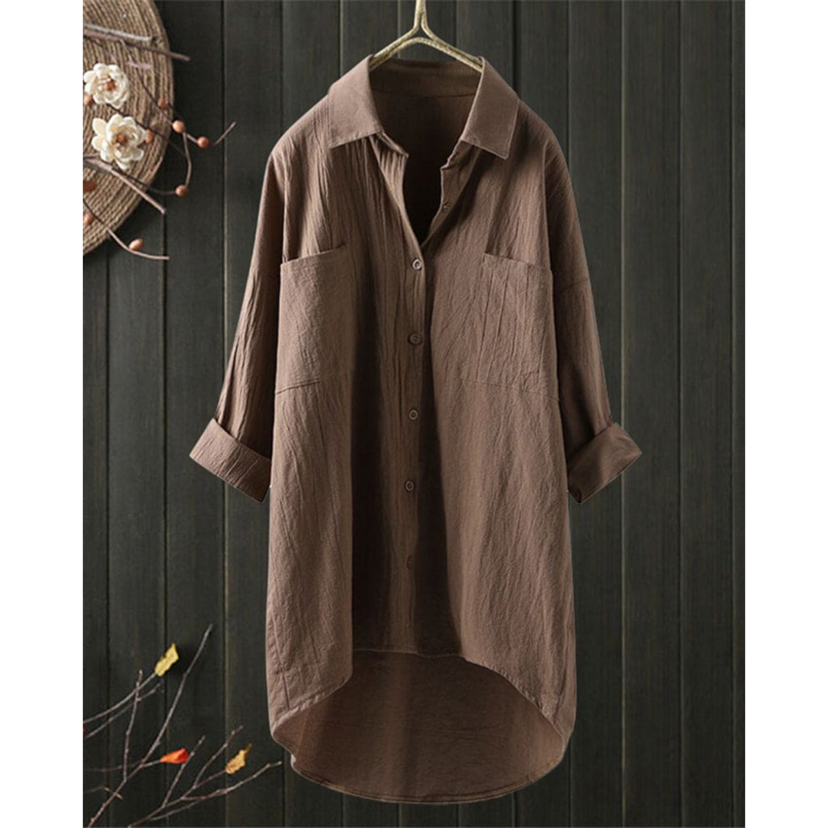 Women's Long-Sleeve Blouse with Airy Cut
