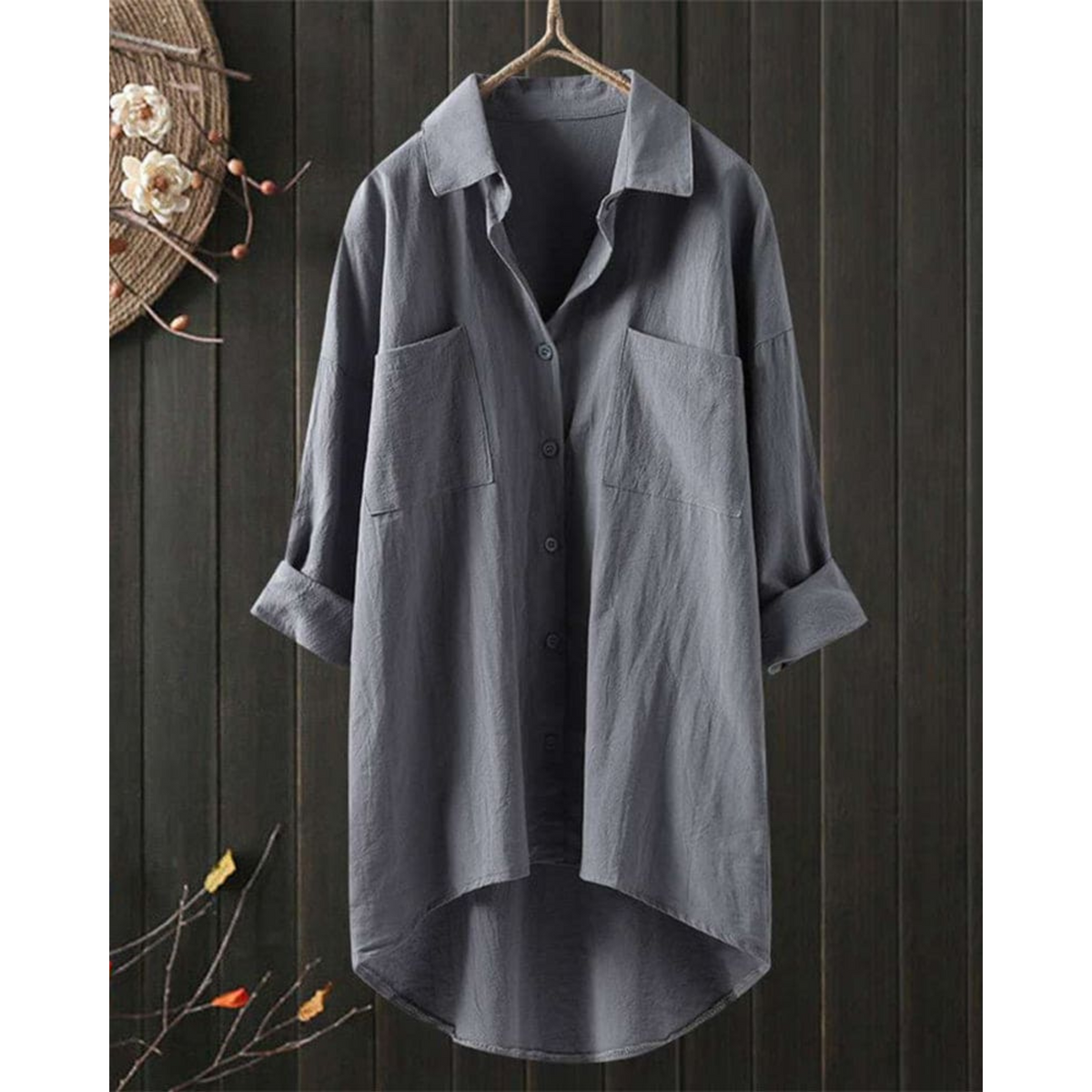 Women's Long-Sleeve Blouse with Airy Cut