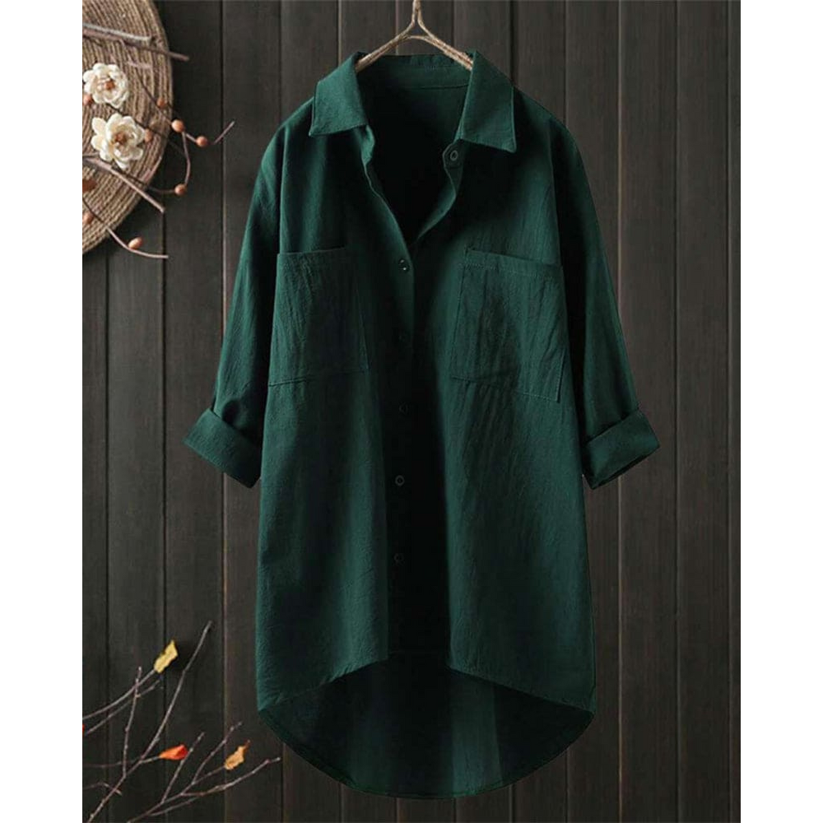 Women's Long-Sleeve Blouse with Airy Cut