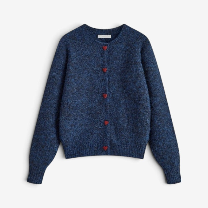 Women's Long-Sleeve Button-Up Cardigan