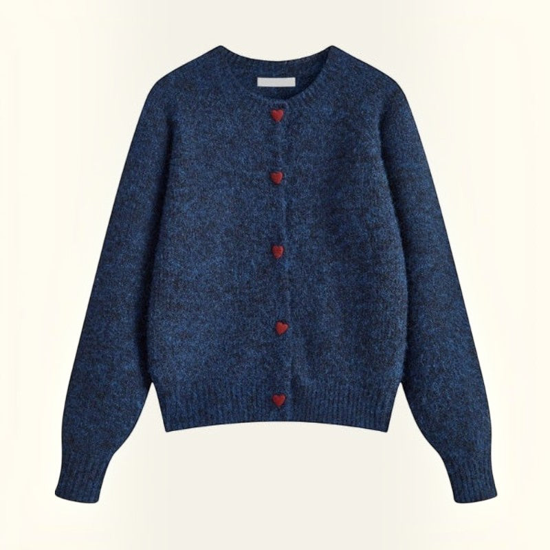 Women's Long-Sleeve Button-Up Cardigan