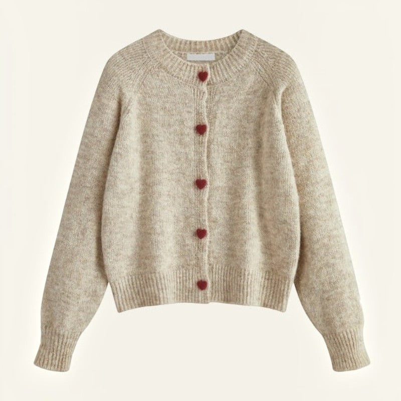 Women's Long-Sleeve Button-Up Cardigan