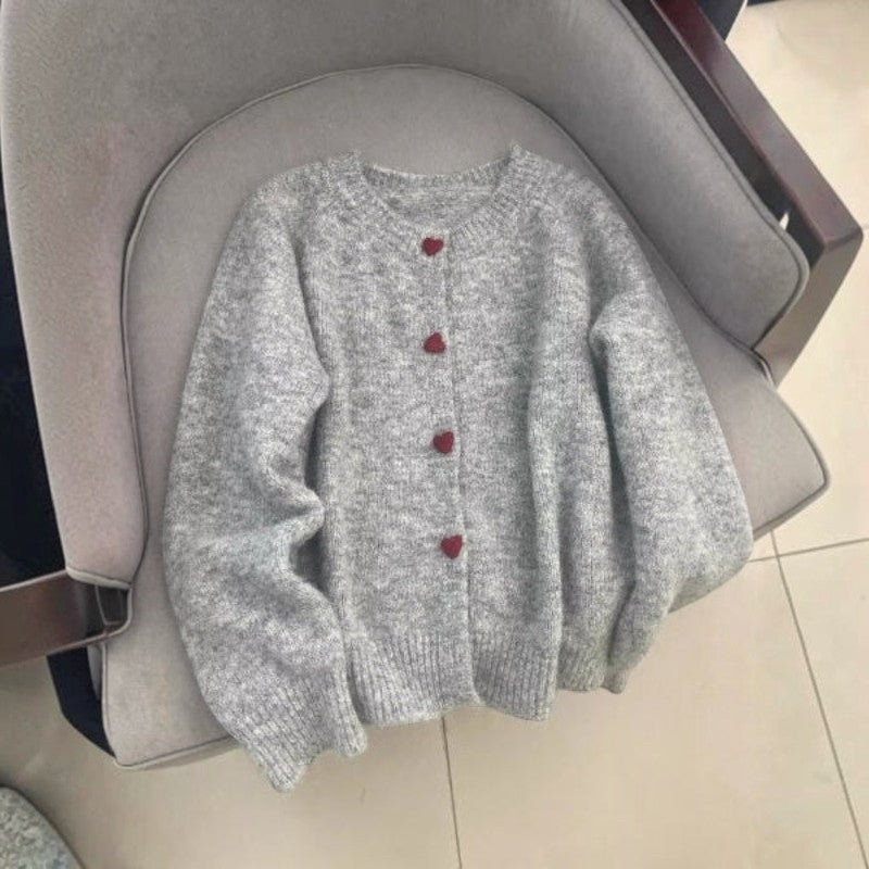 Women's Long-Sleeve Button-Up Cardigan