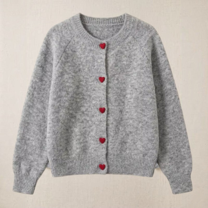 Women's Long-Sleeve Button-Up Cardigan