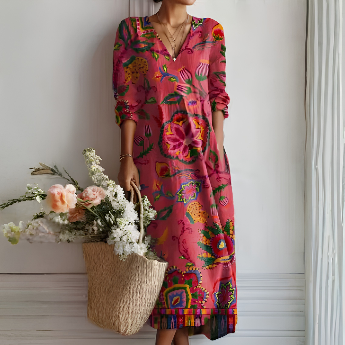 Women's Long-Sleeved Dress