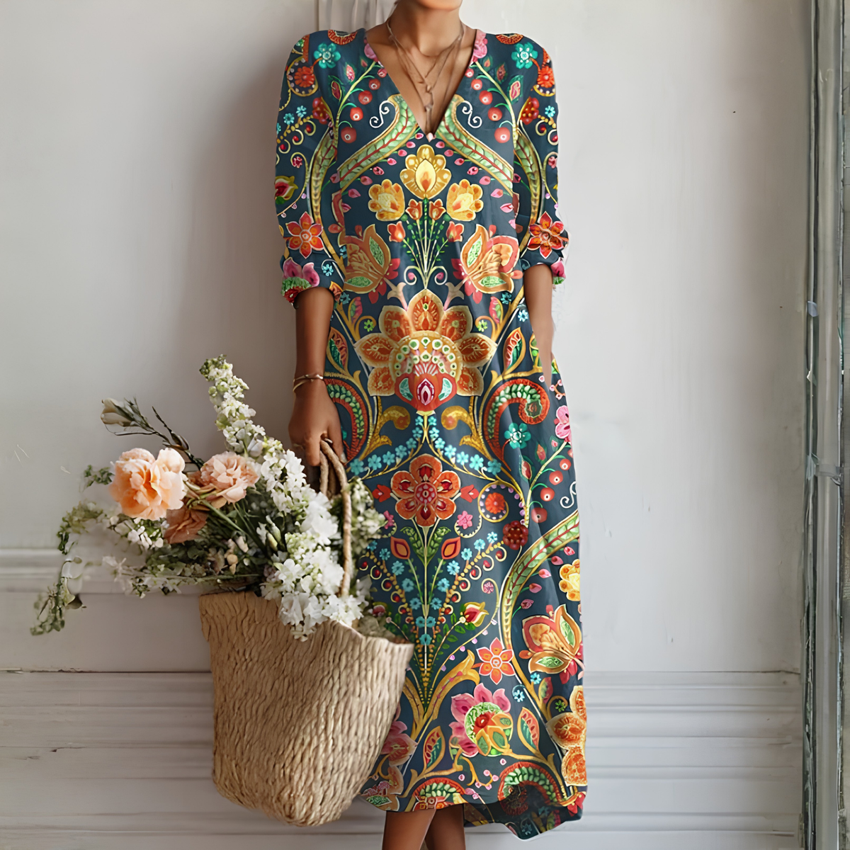 Women's Long-Sleeved Dress