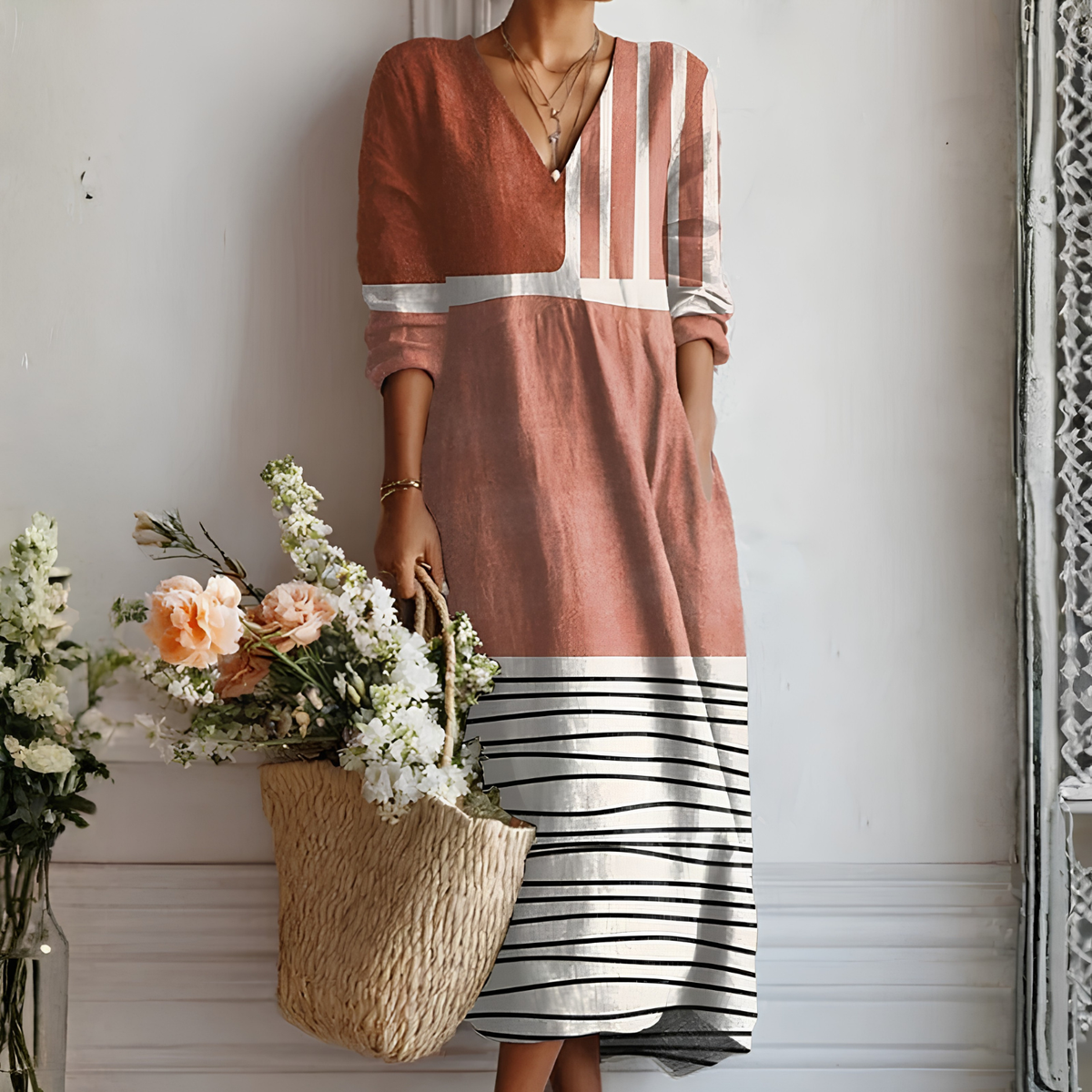 Women's Long-Sleeved Dress
