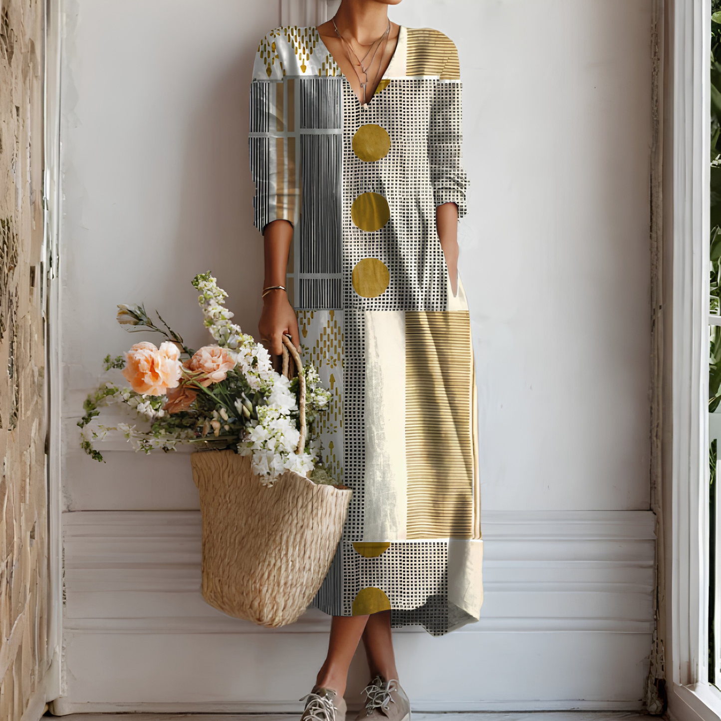 Women's Long-Sleeved Dress