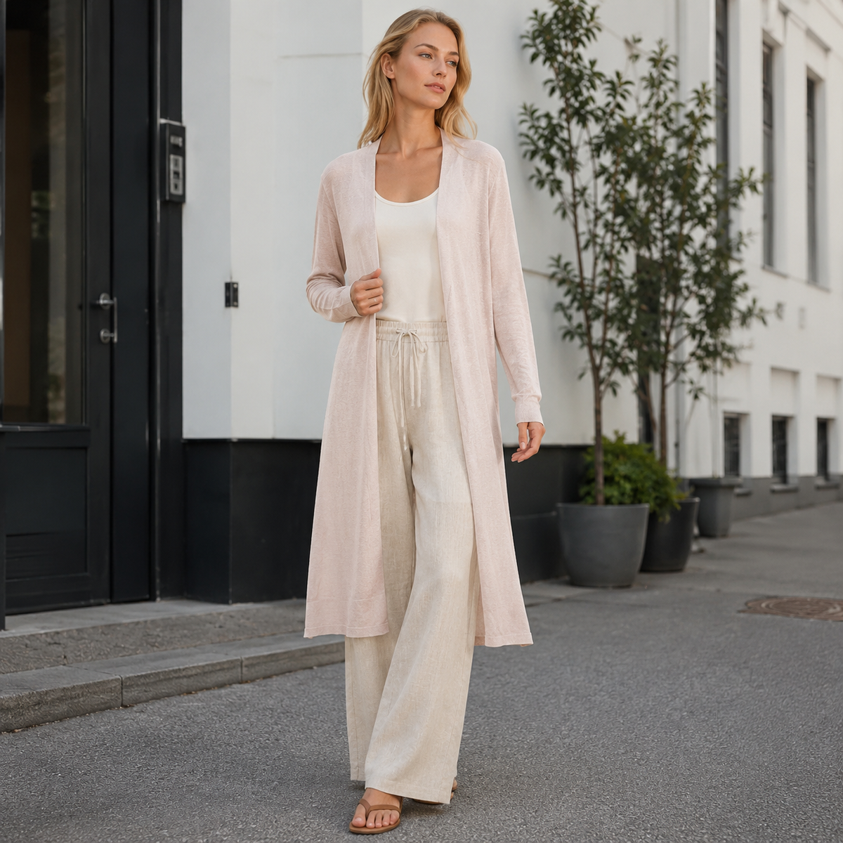 Women's Long Warm Cardigan for Layering