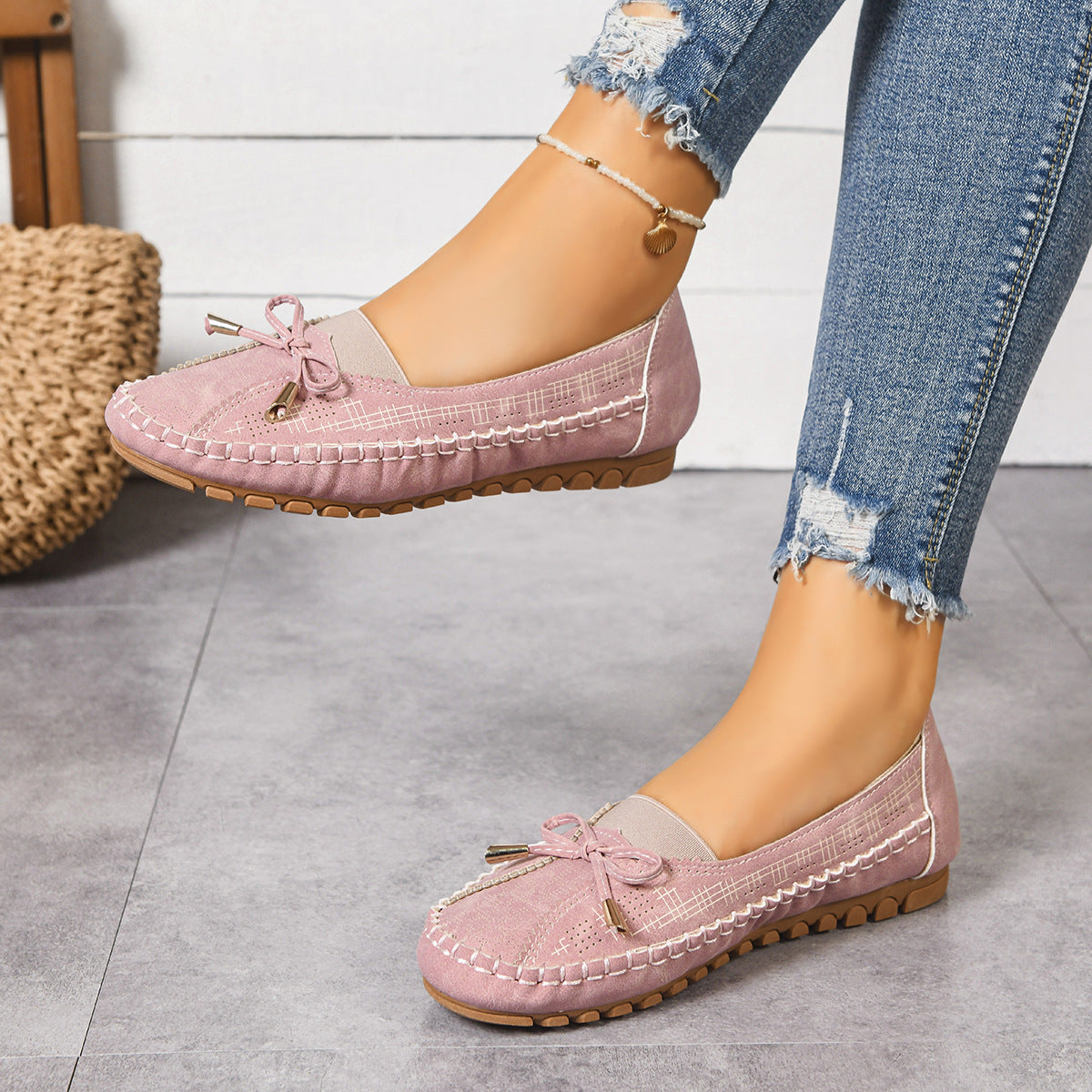 Women's Orthopedic Wide Fit Cushioned Slip-On Loafers